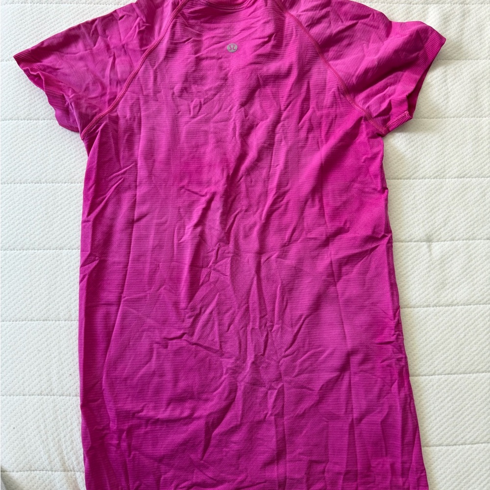 Lululemon Hot Pink Short Sleeve Athletic Dress